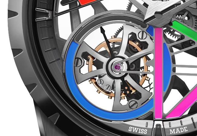 羅杰杜彼Roger Dubuis Excalibur Gully Monotourbillon鈦合金單陀飛輪腕錶 