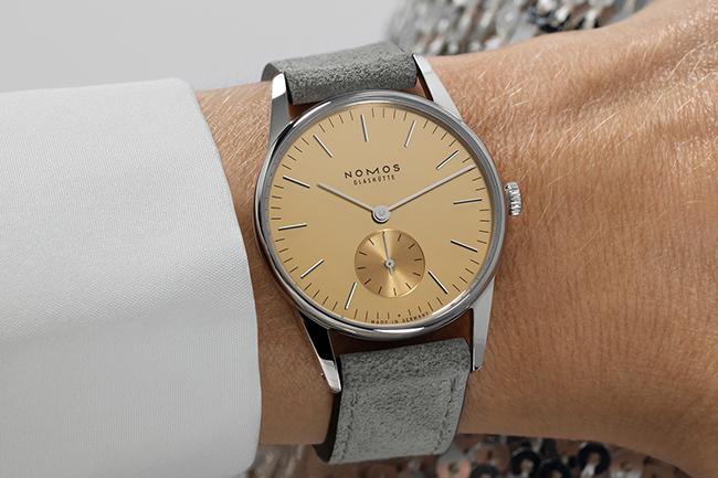 致敬1920黄金年代：NOMOS Orion 33金色款、Orion 38銀色款