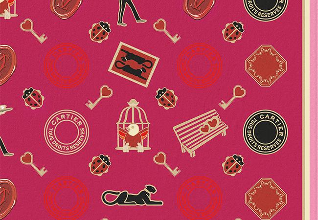 卡地亞CARTIER Diabolo De Cartier系列絲巾