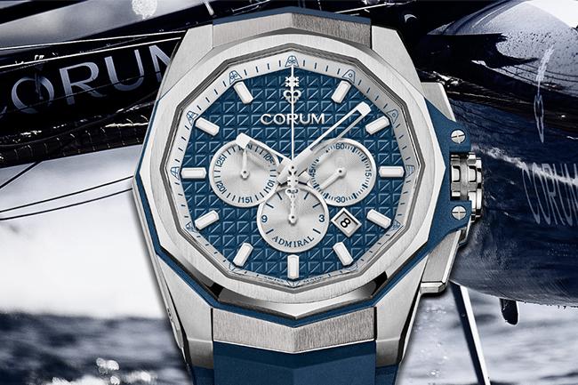 藍綠雙色限量上市：崑崙錶Admiral 45 Automatic Chrono海軍上將計時碼錶