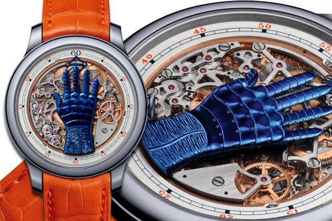 用手勢顯示時間：F.P. JOURNE FFC Blue Only Watch