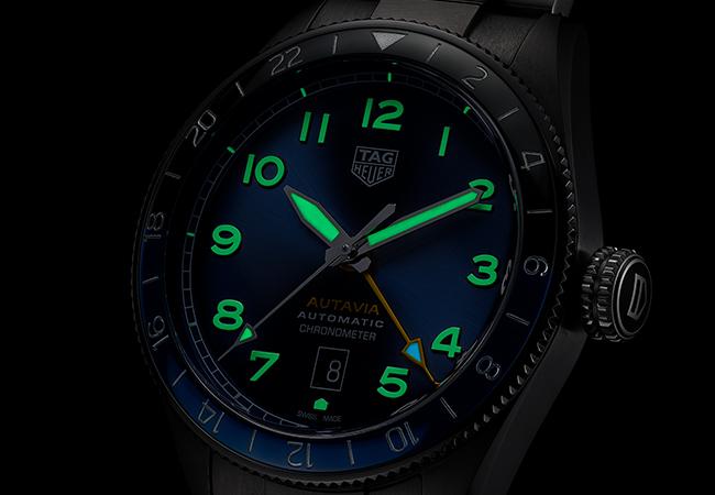 泰格豪雅TAG Heuer Autavia 60週年GMT雙時區三針腕錶