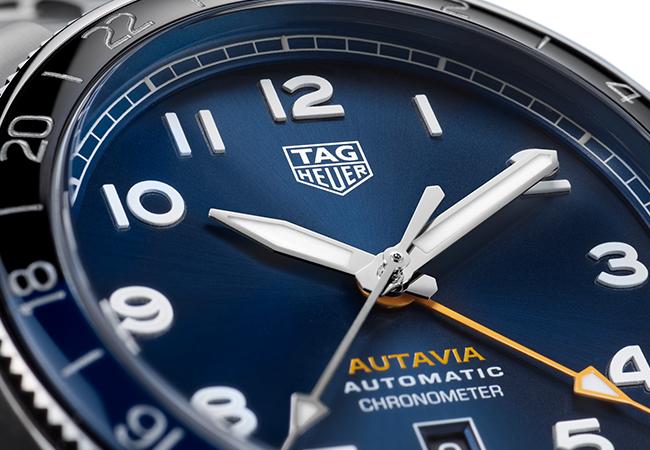 泰格豪雅TAG Heuer Autavia 60週年GMT雙時區三針腕錶