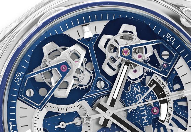 真力時ZENITH Defy 21雙陀飛輪藍寶石腕錶 