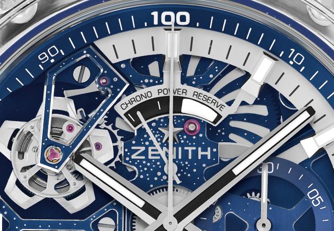 真力時ZENITH Defy 21雙陀飛輪藍寶石腕錶 