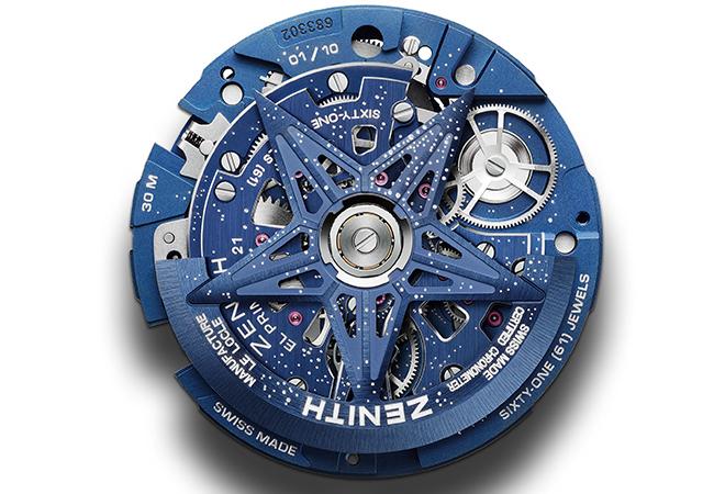 真力時ZENITH Defy 21雙陀飛輪藍寶石腕錶 