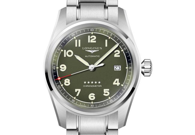 浪琴LONGINES Spirit先行者系列綠色面盤腕錶