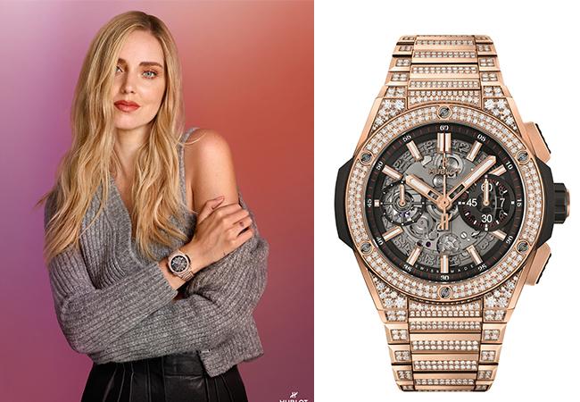 宇舶HUBLOT Big Bang Unico皇金滿鑽鍊帶腕錶