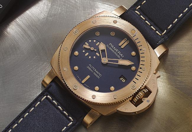 沛納海Submersible Bronzo Blu Abisso