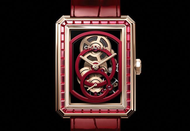 香奈兒CHANEL Boy·Friend鏤空腕錶－Red Edition