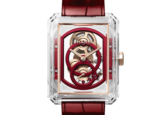 香奈兒CHANEL  Boy·Friend X-Ray鏤空腕錶－Red Edition