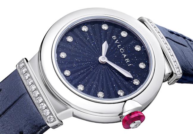 寶格麗BVLGARI Lvcea Intarsio Aventurine砂金石面盤精鋼腕錶