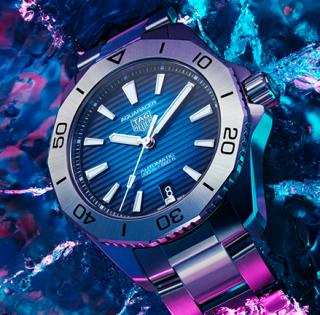 改以金屬錶圈：泰格豪雅Aquaracer Professional 200自動腕錶