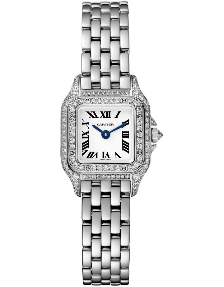 Panthère de Cartier 美洲豹迷你鑲鑽腕錶