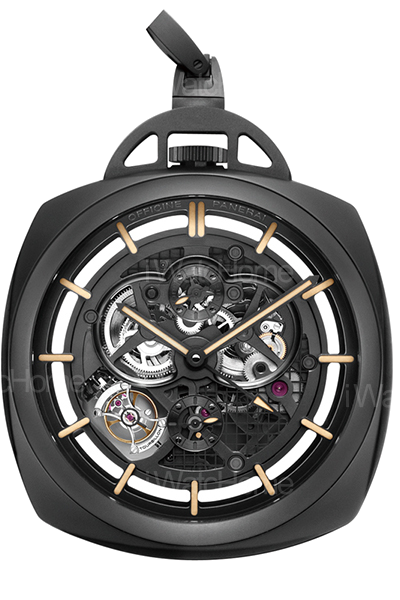 Pocket Watch Tourbillon GMT Ceramica