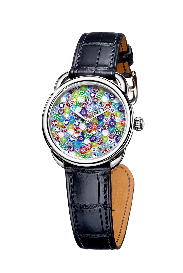 HERMES Arceau 千花水晶藝術腕錶