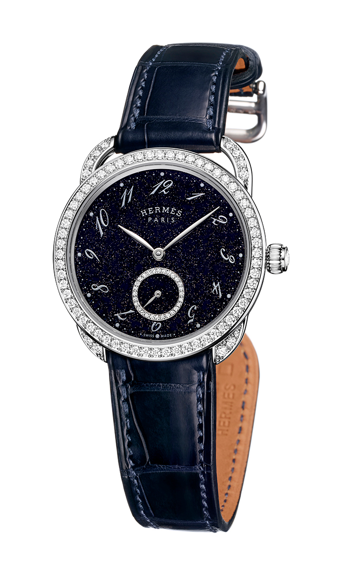 HERMES Arceau Écuyère 砂金石鑽錶