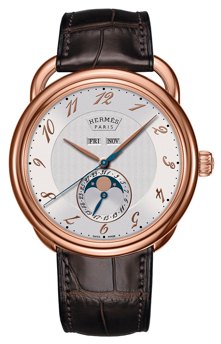 HERMES Arceau 全日曆月相腕錶