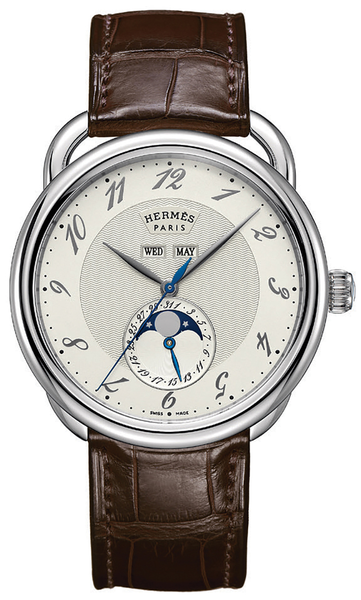 HERMES Arceau 全日曆月相腕錶
